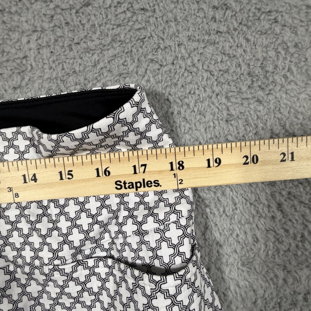 SC & Co Skort size XL White Black Geometric Pickleball sporty golf stretch - Picture 5 of 7